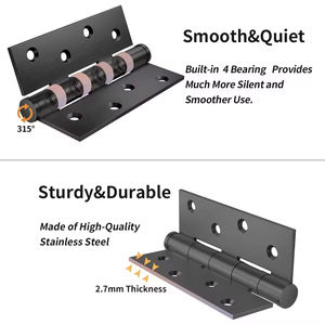 Cerniere ad Angolo a Farfalla in Acciaio Inox con Molla Integrata, Soluzione <span class=keywords><strong>Hardware</strong></span> Moderna - Product Image 4