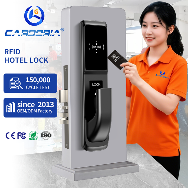 High Security Card Recognition Smart Door Lock Smart Rfid Chip Card Door Lock with Free Softward