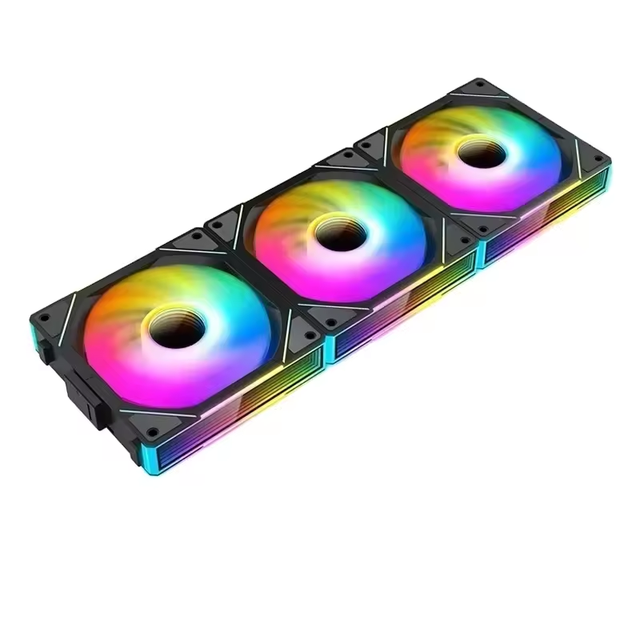 TEUCER JM-1 120mm ARGB Cooling Fan with PWM 29dBA 58.36CFM 3.6W Black/White 100,000 Hours for Computer Case New