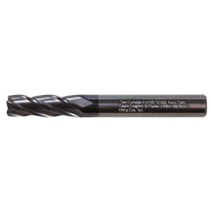 Fresa de carburo Ttake Ta1426 con recubrimiento Nano TiAln, helicoidal de 30 grados, tórica, 4 filos - Product Image 2