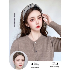 Nuova Parrucca Estiva Senza Cuciture per Donna, Stile Acqua Increspata, Capelli Lunghi, Resistente alle Alte Temperature, con Fascia Integrata - Product Image 2
