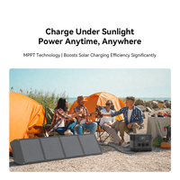 Kit de panneau solaire pliable DEMUDA 200W en silicium monocristallin portable avec USB pour chargeur de téléphone portable, camping