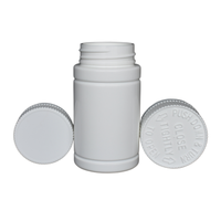 Bouteille pharmaceutique en HDPE blanc de 120ml | Bouchon résistant aux enfants (CRC) pour pilule de médecine orale solide | Couleurs personnalisées disponibles