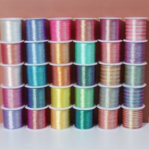 0.8mm 25m or argent bijoux à bricoler soi-même cordon fil pour Bracelet perles point de croix couture broderie tricot artisanat tricot à la main - Product Image 6