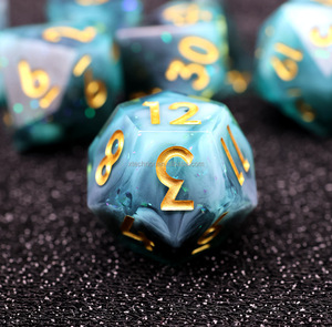 Custom RPG <strong>Dice</strong> 7 Pieces <strong>Set</strong> Board Games Sharp Edge <strong>Dice</strong> Resin DND <strong>Dice</strong> <strong>Set</strong> for Dungeons and Dragons Role Playing Table Game - Product Image 5