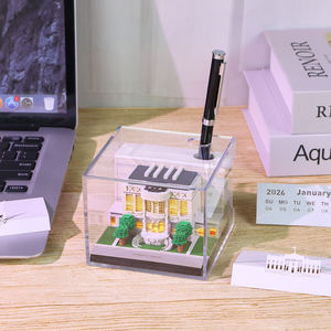 Calendario Semanal Desprendible 3D de Arquitectura de la Casa Blanca, Producto Nuevo 2026, Calendario de Papel Esculpido <span class=keywords><strong>en</strong></span> Capas con Luz - Product Image 2