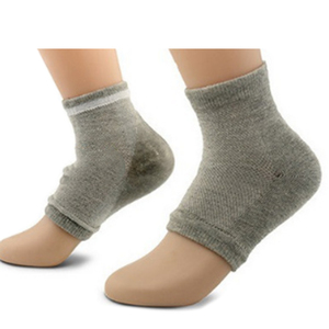 Peau sèche <span class=keywords><strong>et</strong></span> craquelée du pied Peau ouverte Bout confortable Jour Nuit Soins Gel <span class=keywords><strong>Spa</strong></span> Chaussettes à talon - Product Image 1