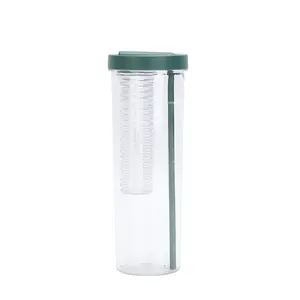 700ML pieghevole succhiare tubo tazza di grande capacità di plastica trasparente tazza di acqua succo di bottiglia di bere filtro portatile per la scuola