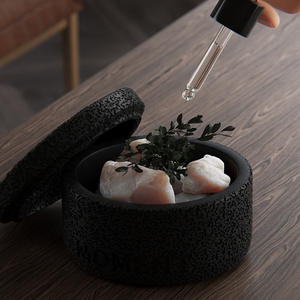 Pots de bougie parfumés de luxe mat de haute qualité vases de bougie en béton de noël vides couvercles de pot colorés huile essentielle de soja - Product Image 4