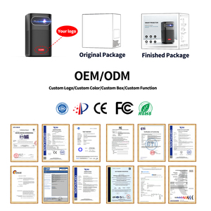 Proyector DLP M con Android 9, GTV, <span class=keywords><strong>Netflix</strong></span>, Enfoque Automático TOF, WiFi, Cine 3D, Inteligente, 1080P, Portátil, con Batería - Product Image 5