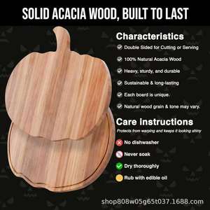 เขียงหั่นอาหารรูปฟักทอง Berry Good Lunch ขนาด 14.8 x 13 นิ้ว สำหรับตกแต่งวันฮาโลวีน - Product Image 4