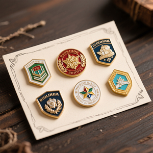 Spilla da bavero personalizzata in lega di zinco pressofusa con logo scolastico e <span class=keywords><strong>nome</strong></span>, design personalizzabile, smalto morbido o duro color oro <span class=keywords><strong>rosa</strong></span> - Product Image 1