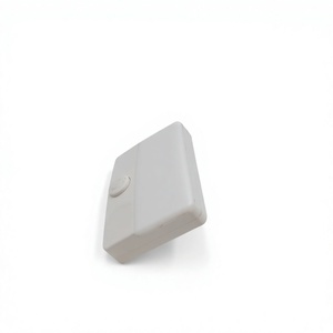 Lampe de nuit rectangulaire LED blanche à brancher sur prise murale, interrupteur à bouton, blanc chaud, CRI 90 élevé, minimaliste, chambre à coucher, chambre d'enfant, maison - Product Image 5