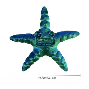 3D stampa multi-colore stella marina modello figurina, decorazione del paesaggio, multi comune giocattolo ornamento mobile - Product Image 2