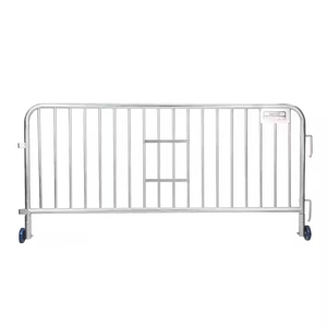 Portable Movable Temporary Crowd Control <strong>Road</strong> <strong>Safety</strong> Stainless Steel <strong>Barrier</strong> <strong>Fence</strong> Covers Custom logo - Product Image 2