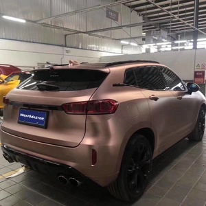 WRAPMASTER 1.52*17M <span class=keywords><strong>Rose</strong></span> Gold Satin Metallic Automotive Vehicle Auto Vinyl Wrap pour voiture - Product Image 4