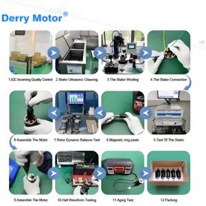 Alta velocidad 60W/600W 4000 RPM sin escobillas 24V alto par impermeable imán permanente DC <span class=keywords><strong>Motor</strong></span> 57mm diámetro de la puerta del boleto - Product Image 6