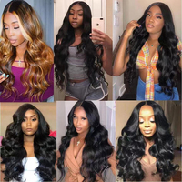 Meilleures ventes 2025 # Perruque Lace Front HD 4x4 13x4 en Cheveux Humains Indiens Bruts, Ondulée, Pré-épilée, Couleurs Mixtes, 4/27