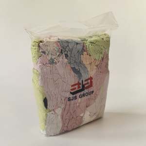 Trapos de Limpieza Industriales de Color Claro de 10 kg y 25 kg, Trapos Suaves Absorbentes de Aceite, Trapos de Camiseta 100% Algodón - Product Image 1