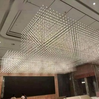 Lustre de plafond LED en acier inoxydable de style contemporain, hauteur réglable, or, blanc chaud, intensité variable, moyen, 3 ans