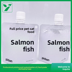 Sacchetto Doypack Autoportante con Beccuccio per Succhi, in PE per Alimenti, Resistente alle Alte Temperature, per Carne/Pasta di Pesce con Design a Flusso Continuo - Product Image 4