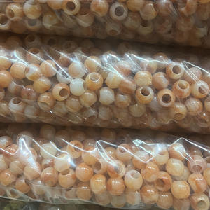 Cuentas redondas de doble color con agujero grande de 12mm, Material acrílico, cuentas de plástico con manchas de Color, accesorios de ropa - Product Image 5