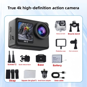 Mini Videocámara <span class=keywords><strong>DBS</strong></span> para Exteriores, 64MP, 4K/5K, Resistente al Agua 30m, Antivibración, Pantalla Dual, Gran Angular de 130°, Tarjeta TF T52M - Product Image 6