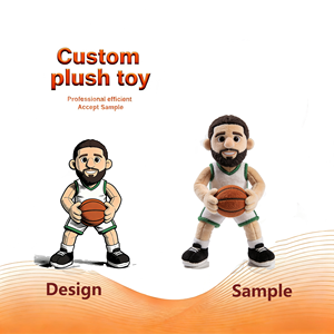 Produttore di Giocattoli in <span class=keywords><strong>Peluche</strong></span> Personalizzati, Personalizzazione Profonda di Design e Logo, Merchandise di Marchi Sportivi, Giocattoli in <span class=keywords><strong>Peluche</strong></span> di Giocatori di Basket - Product Image 4