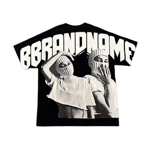 Camiseta Personalizada de Corte Holgado, Estilo Vintage, Casual, de 300 Gramos, con Estampado Gráfico Completo, Cuello Recortado, Estilo Urbano - Product Image 6