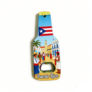 Aimant <span class=keywords><strong>de</strong></span> réfrigérateur 2-en-1 personnalisé avec ouvre-bouteille, souvenir <span class=keywords><strong>de</strong></span> voyage des Îles Vierges, d'Haïti, <span class=keywords><strong>de</strong></span> Trinité-et-Tobago et <span class=keywords><strong>de</strong></span> Porto Rico - Product Image 6