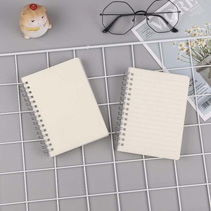 Cuaderno pequeño y fresco transparente para estudiantes, boceto de cuadrícula de línea Horizontal esmerilada de PP, cubierta de cuero de tamaño A5, libro y Bloc de notas - Product Image 1