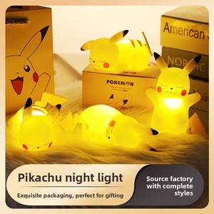 Lámpara Nocturna de Plástico de <span class=keywords><strong>Pikachu</strong></span> de Pokémon, Lámpara de Ambiente Creativa para Dormitorio, Juguete Luminoso con Temática de Dibujos Animados, Regalo de Cumpleaños - Product Image 2