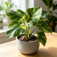 Plante d'intérieur best-seller, Monstera Deliciosa à feuilles marbrées jaunes, pour la décoration de la maison, du bureau et des espaces de vie