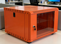 Armoire réseau murale 4U, rack de serveur de centre de données 19 pouces, revêtement par pulvérisation électrostatique