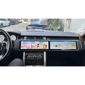 路虎揽胜运动L494 2013-2017汽车多媒体播放器头单元两个QLED的15.5双屏安卓媒体Carplay
