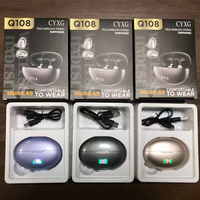 Earbud Penerjemah AI Real-Time Q108 BT 5.4 Nirkabel untuk Olahraga, Musik, Gaming, Layar Digital, Tahan Air IPX5, Latensi Rendah, TWS