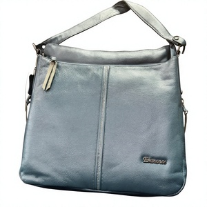 Sacs à main décontractés de luxe pliables en cuir véritable pour femmes, de marque célèbre, avec fermeture éclair, personnalisables, imperméables et portés épaule - Product Image 5