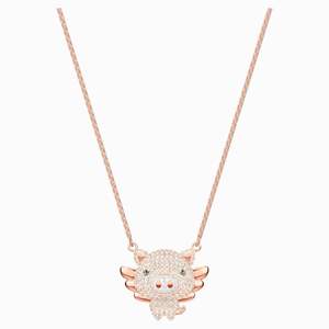 Collar de cristal Swarovski con diamantes, dulce y lindo, con diseño de dibujos animados para mujer, reno, <span class=keywords><strong>Hello</strong></span> Kitty, cadena de clavícula de unicornio - Product Image 3