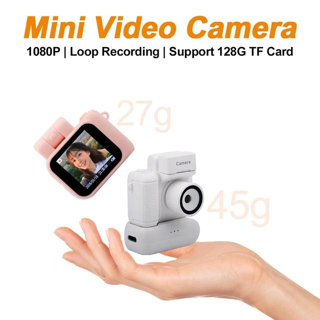 2025 Tik Tok Travel Vlog Camera Keychain Support Micro Card 512G 1.44'' Mini Retro Camera with Flash Y4000 Mini Cameras 1080P