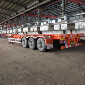 Semi-remorques squelette pour conteneurs 20 et 40 pieds, neuves, en acier, 2, 3, 4 essieux, 40, 50, 60 tonnes, pour expédition en Arabie Saoudite et en Afrique - Product Image 4