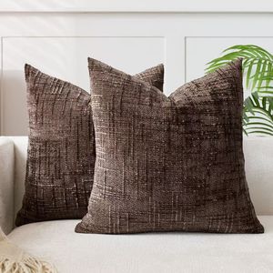 Housse de coussin carrée moderne de luxe avec motif slub, housse de coussin pour la maison ou l'hôtel, douce et confortable - Product Image 2