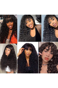 Perruque brésilienne vierge bombée bouclée crépue en cheveux humains HD transparents pour perruque sans colle avec dentelle frontale, densité 250 %, pour femmes noires - Product Image 6
