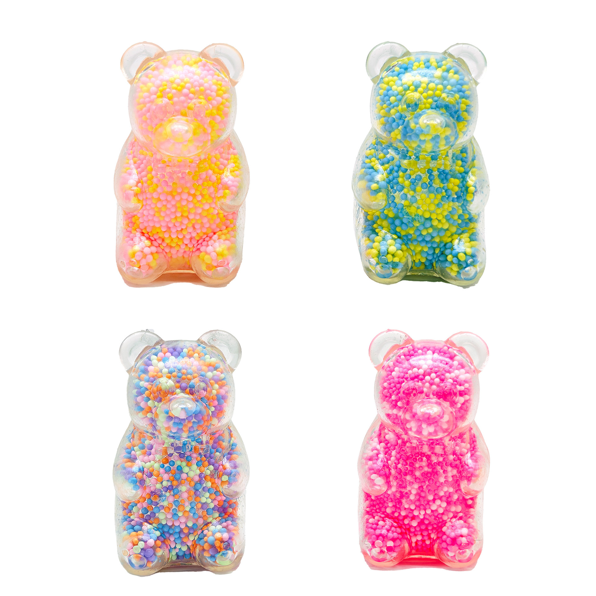 Ours en mousse - Emballage individuel OPP - Haute qualité - Rebond lent