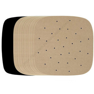 Papel de Horno Antiadherente Desechable para Freidora de Aire KLH240, 100 unidades/paquete, Papel de Grado Alimenticio para Hornear y Cocinar al por Mayor - Product Image 1