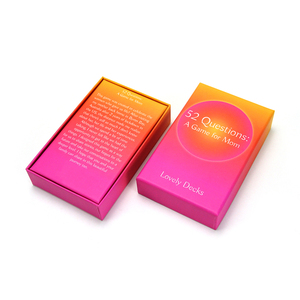Tarjetas de juego de amor con logotipo de impresión de diseño exclusivo de fábrica Preguntar tarjetas de prueba personalizadas - Product Image 2