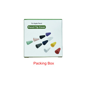 Lot de <span class=keywords><strong>10</strong></span> étuis à plumes en silicone pour <span class=keywords><strong>Apple</strong></span> <span class=keywords><strong>Pencil</strong></span> Tip Cover 1st et 2nd Generation <span class=keywords><strong>Ipad</strong></span> Drawing Penc Accessoire de remplacement - Product Image 2