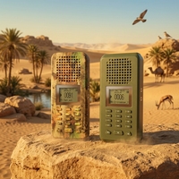 Sifflets d'appel pour la chasse, leurres sonores multi-MP3 pour oiseaux/cailles/canards, 150 sons d'oiseaux différents, haut-parleur intégré 50W, batterie rechargeable 2000mAh
