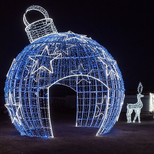 Arche lumineuse de Noël personnalisable, étanche IP65, pour extérieur, pour célébrations de fêtes en intérieur - Product Image 1