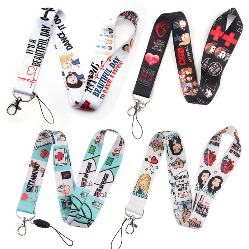 Lovely Cartoon Doctor Nurse Lanyards Accessories Promotional Gifts Phone Neck Lanyard Anti-Lost Portable Card Holder Lanyards Image 2