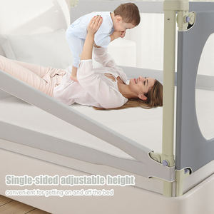 בטיחות התינוק מתכווננת מתקפלת הגנה נושם מגן נושם מיטת תינוק מעקה - Product Image 4